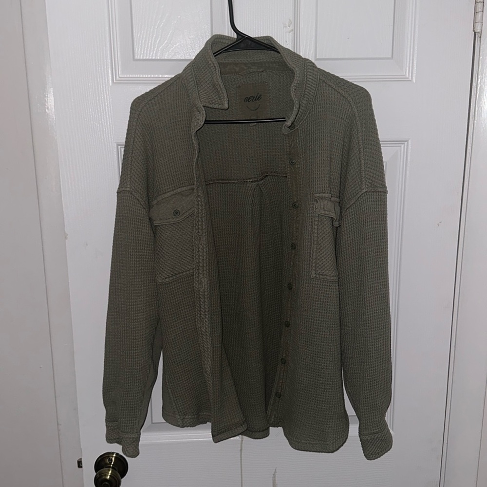 Army Green Cardigan